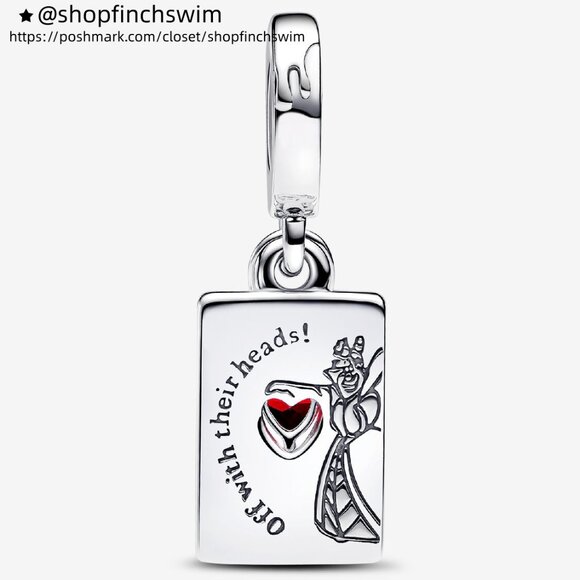 Pandora Disney Villains Queen of Hearts Double Dangle Charm - Picture 2 of 5